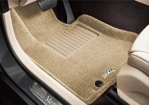 Коврики салона текст.Audi Q7 II 2015-> LINER 3D Lux с бортиком бежевые