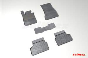 Коврики резиновые с рисунком «Сетка» Audi 5 Ser G-30 (2017-н.в.) «Seintex»