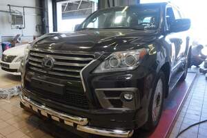 Защита переднего бампера Lexus LX570 (2011-2015+) SHARK d 76/76