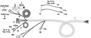 Электрика фаркопа для BMW X3 F25 10/2014-2017, BMW X4 F26 09/2014-2018, BMW 1-Series F20 04/2014-, BMW 2-Series F22/F23 04/2014-, BMW 3-Series F30/F31/F32