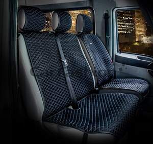 Накидка «PALERMO VAN» черный/синий/черный 21045