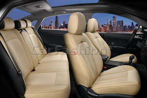 Комплект каркасных чехлов 5D «CORRIDA PLUS» бежевый/бежевый/бежевый 27021