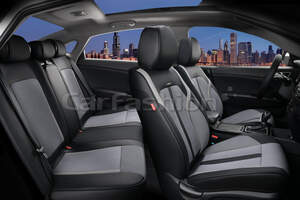 Комплект каркасных чехлов 5D «CORRIDA PLUS» черный/т.серый/серый 27025 Комплект каркасных чехлов 5D «CORRIDA PLUS» черный/т.серый/серый 27025