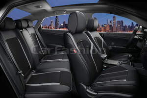 Комплект каркасных чехлов 5D «CORRIDA PLUS» черный/черный/серый 27020 Комплект каркасных чехлов 5D «CORRIDA PLUS» черный/черный/серый 27020