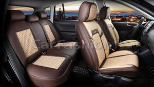 Комплект каркасных чехлов 5D «TITAN PLUS» бежевый/кофе/бежевый/кофе 27235 Комплект каркасных чехлов 5D «TITAN PLUS» бежевый/кофе/бежевый/кофе 27235