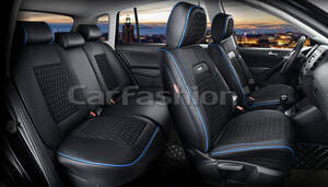 Комплект каркасных чехлов 5D «TITAN PLUS» черный/черный/синий/синий 27237 Комплект каркасных чехлов 5D «TITAN PLUS» черный/черный/синий/синий 27237