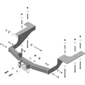 Фаркоп «Motodor» Haval H5 2020-, Great Wall Hover H3 New 2014-2016, Great Wall Hover H3 2010-2016, Great Wall Hover H5 2011-2016 фланцевое крепление шара