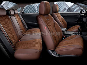 Комплект каркасных чехлов 5D «SYMBOL PLUS» кофе/кофе/кофе 27255