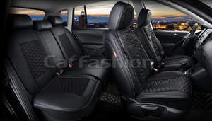 Комплект каркасных чехлов 5D «MERCURY PLUS» черный/черный/серый/серый 27230