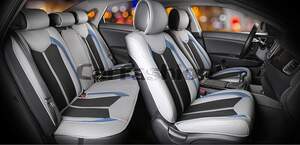 Комплект накидок «URBAN PLUS» черный/серый/синий 22369