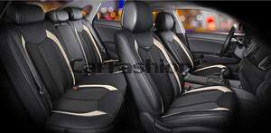 Комплект накидок «URBAN PLUS» черный/черный/бежевый 22373