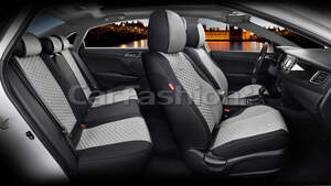 Комплект каркасных чехлов 5D «ROVER PLUS» серый/черный/серый 27271