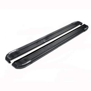 Пороги-подножки RAINBOW BLACK 173см для CHEVROLET Trailblazer (2012-2020) (алюминий+пластик) от ERKUL