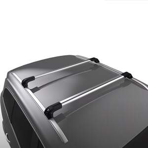 Багажные поперечины Strong Crossbar на интегриров.рейлинги HYUNDAI i30 CW Kombi 5дв 2012-2016 с замком, серебристые