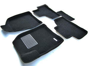 Коврики в салон текстильные Euromat 3D Business SSANG YONG Actyon (2010-2018), черные (5 шт.)