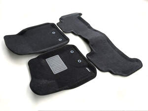 Коврики в салон текстильные Euromat 3D Business для TOYOTA LC 200 (2012-) (с креп.) серые