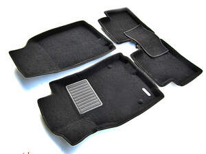 Коврики в салон текстильные Euromat 3D Business RENAULT Megane III HB (2010-2018), черные (5 шт.)