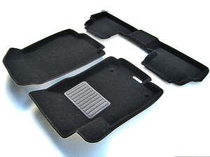 Коврики в салон текстильные Euromat 3D Business CHEVROLET Tracker (2015-2017), черные (3 шт.)