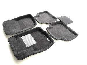 Коврики в салон текстильные Euromat 3D Business MITSUBISHI Outlander 3 (2012-2018), серые (5 шт.)