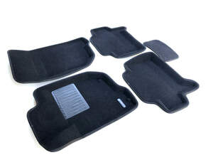 Коврики в салон текстильные Euromat 3D Business MITSUBISHI L200 (2007-2015), черные (5 шт.)