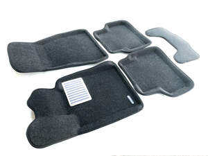 Коврики в салон текстильные Euromat 3D lux Geely Emgrand 7 (2016-н.в.), серые (5 шт.)