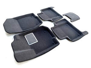 Коврики в салон текстильные Euromat 3D lux MERCEDES ML-class W166 (2011-2015), серые (5 шт.)