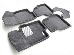 Коврики в салон текстильные Euromat 3D Lux VOLKSWAGEN Jetta (2010-2019) серые C2