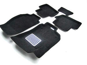 Коврики в салон текстильные Euromat 3D lux OPEL Zafira B (2005-2012), черные (5шт.)