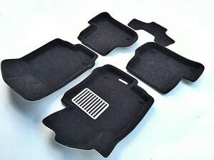 Коврики в салон текстильные Euromat 3D lux Volkswagen Golf Plus (2004-2014), черные (5 шт.)