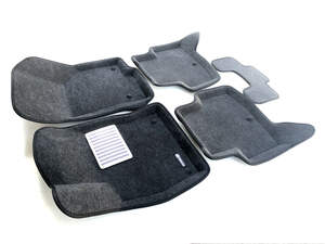 Коврики в салон текстильные Euromat 3D lux VW Golf 7 (2013-2018), серые (5 шт.)