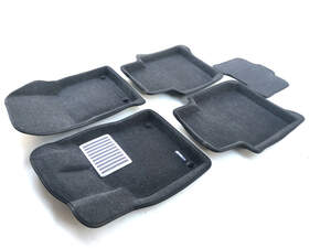 Коврики в салон текстильные Euromat 3D lux SKODA Kodiaq (2017-) серые