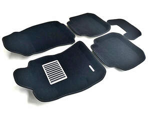 Коврики в салон текстильные Euromat 3D lux SUBARU Legacy V седан (2010-2014), черные (5 шт.)