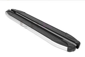 Пороги-подножки MEVSIM V2 BLACK для NISSAN Qashqai II+ 2010-2014 (алюминий+пластик) от ERKUL Пороги-подножки MEVSIM V2 BLACK для NISSAN Qashqai II+ 2010-2014 (алюминий+пластик) от ERKUL