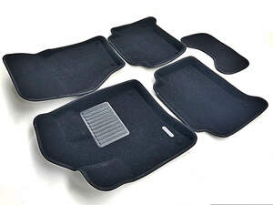 Коврики в салон текстильные Euromat 3D Business AUDI Q7 (2005-2014), черные (5 шт.)