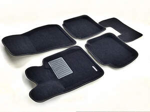 Коврики в салон текстильные Euromat 3D Business BMW 7 (G11/12) (2015-), черные (5 шт.)