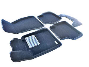 Коврики в салон текстильные Euromat 3D Business BMW 5 (G30) (2017-н.в.) черные (5 шт.)