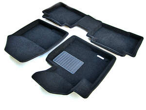 Коврики в салон текстильные Euromat 3D Business HYUNDAI Santa Fe (2013-2017), черные (3 шт.) Коврики в салон текстильные Euromat 3D Business HYUNDAI Santa Fe (2013-2017), черные (3 шт.)