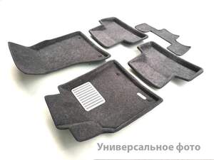 Коврики в салон текстильные Euromat 3D Lux VOLKSWAGEN Polo SD/HB (2010-2019) серые