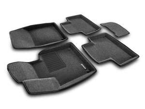 Коврики в салон текстильные Euromat 3D Business VOLVO XC 90 (2015-) серые Коврики в салон текстильные Euromat 3D Business VOLVO XC 90 (2015-) серые
