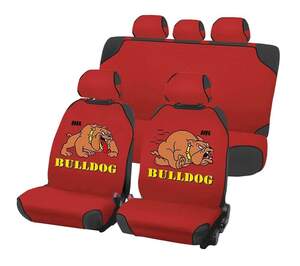 Чехлы универсальные CARTOON BULLDOG PLUS (черный, серый, красный)