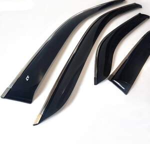 Дефлекторы окон накладные KIA CEED II (2012-) 3дв. «КОБРА Тюнинг» хром.молдинг Дефлекторы окон накладные KIA CEED II (2012-) 3дв. «КОБРА Тюнинг» хром.молдинг