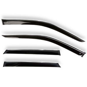 Дефлекторы окон накладные MITSUBISHI OUTLANDER III (2012-) «КОБРА Тюнинг» хром молдинг Дефлекторы окон накладные MITSUBISHI OUTLANDER III (2012-) «КОБРА Тюнинг» хром молдинг