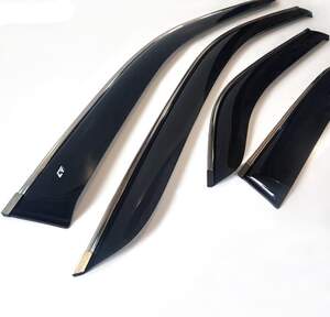 Дефлекторы окон накладные SKODA YETI (2009-) «КОБРА Тюнинг» хром молдинг Дефлекторы окон накладные SKODA YETI (2009-) «КОБРА Тюнинг» хром молдинг