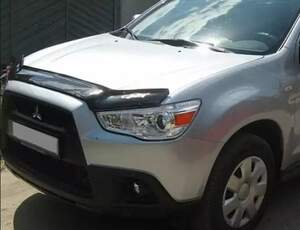 Дефлектор для капота (отбойник) MITSUBISHI ASX RVR (2010-) Дефлектор для капота (отбойник) MITSUBISHI ASX RVR (2010-)