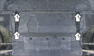 Защита MOTODOR двигателя Audi A6 Allroad 2012-2017 универсал