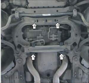 Защита MOTODOR переднего дифференциала, КПП Bentley Continental 2003-2007 кабрио