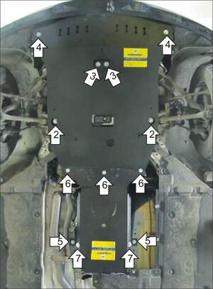 Защита MOTODOR двигателя, КПП, пневмогидроусилителя, рулевых тяг BMW 3 (e90) 2008-2011 Седан