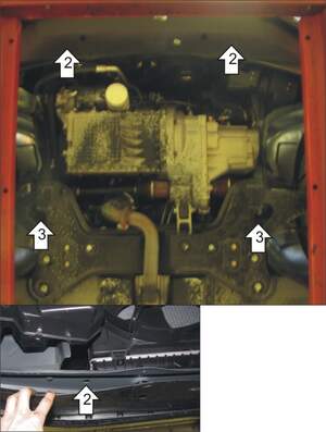 Защита MOTODOR двигателя, КПП Chery A3 (М11) 2007-2014 Хэтчбек, Седан