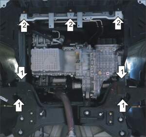 Защита MOTODOR двигателя, КПП Chery Arrizo 7 2014- Седан Защита MOTODOR двигателя, КПП Chery Arrizo 7 2014- Седан