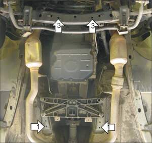 Защита MOTODOR КПП Chrysler 300 C 2004-2007 Седан, универсал